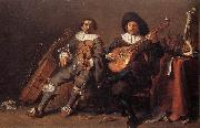 SAFTLEVEN, Cornelis The Duet af oil on canvas